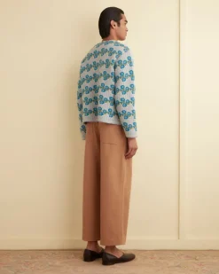 Men BODE Garden Cardigan - Blue Multi