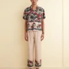 Men BODE Garden Lattice Short Sleeve Shirt