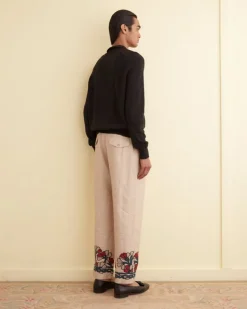 Men BODE Garden Lattice Trousers
