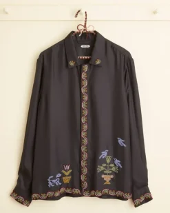 Men BODE Garden Sampler Long Sleeve Shirt