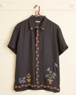 Men BODE Garden Sampler Short Sleeve Shirt