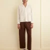 Men BODE Geo Lace Overshirt - Ecru