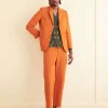Men BODE Ginger Faille Single-Breasted Suit Jacket