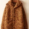 Men BODE Gluckow Cardigan - Brown Yellow