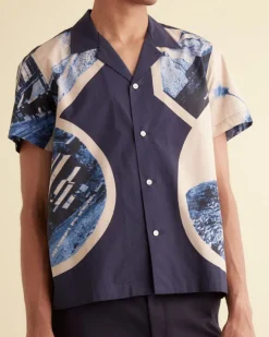 Men BODE Goldfield Short Sleeve Shirt