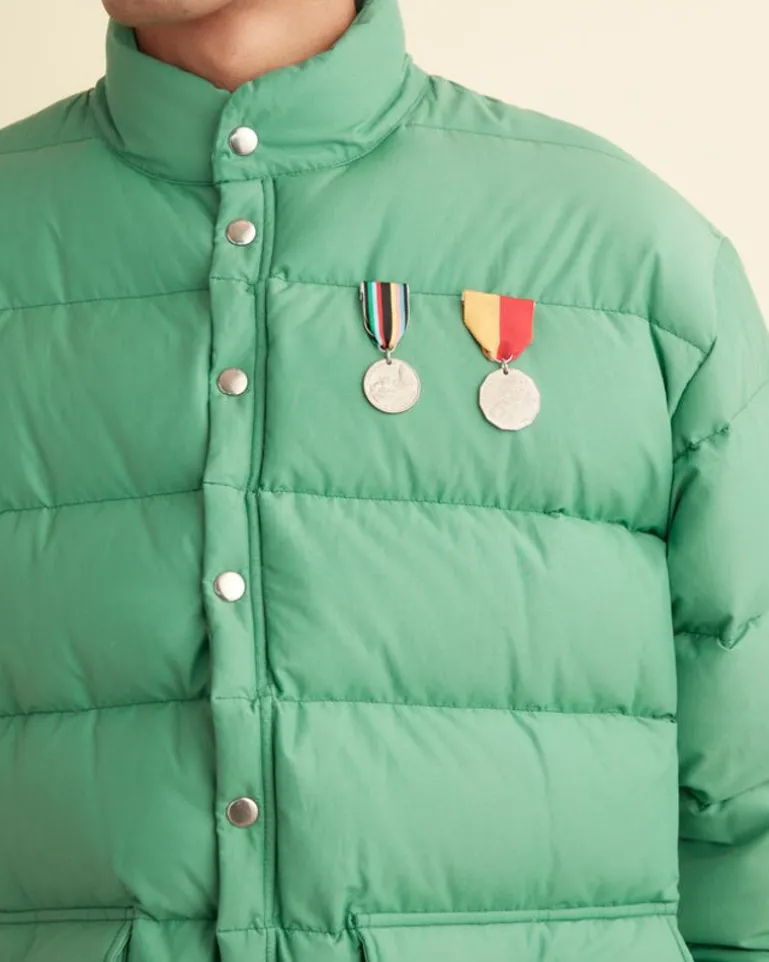 Men BODE Green Burlington Puffer Jacket