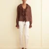 Women BODE Heartwood Flounce Blouse