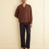 Men BODE Heartwood Long Sleeve Shirt