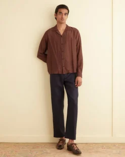 Men BODE Heartwood Long Sleeve Shirt