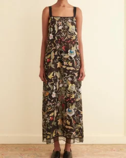 Women BODE Heirloom Floral Gown