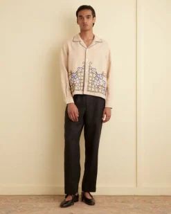 Men BODE Himalayan Poppy Long Sleeve Shirt
