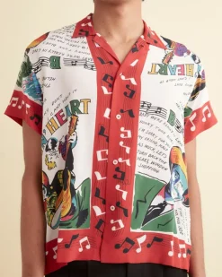 Men BODE Honky-Tonk Short Sleeve Shirt