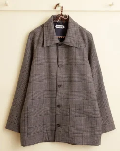 Men BODE Houndstooth Check Coat - Xs