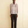 Men BODE Ivy Applique Long Sleeve Shirt