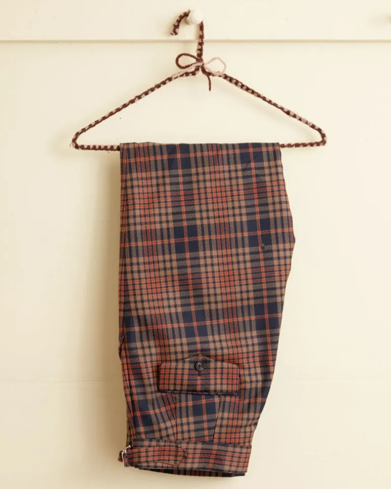 Women BODE Jackson Plaid Trousers - 28