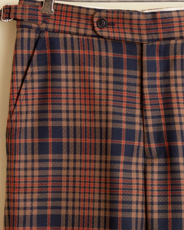 Women BODE Jackson Plaid Trousers - 28