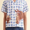 Men BODE Jockey Dot Short Sleeve Shirt