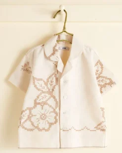 BODE Kaki Flower Kids' Shirt - Os
