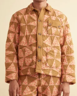 Men BODE Kaleidoscope Quilt Jacket