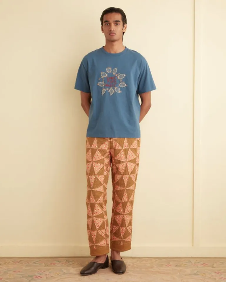 Men BODE Kaleidoscope Quilt Trousers