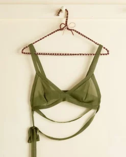 Women BODE Knit Bra - Apple