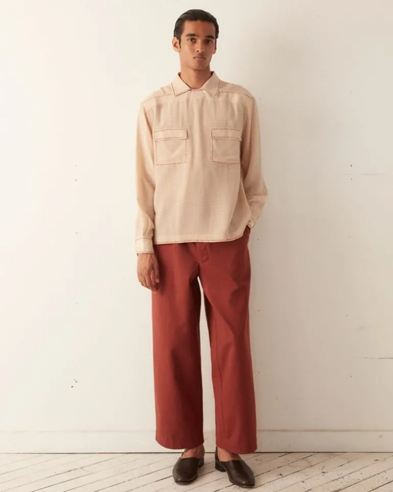 Men BODE Knot Grid Pullover
