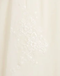 Women BODE Lace Applique Scallop Slip