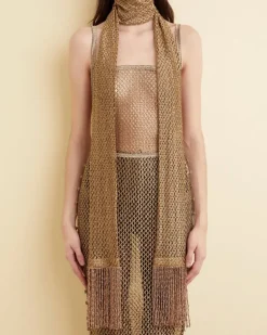 Women BODE Lame Lace Dress