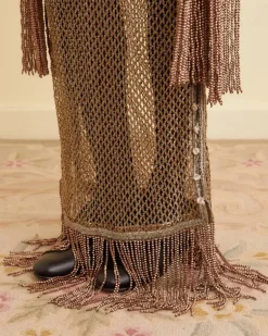 Women BODE Lame Lace Dress