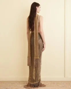 Women BODE Lame Lace Dress