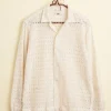 Men BODE Lattice Lace Long Sleeve Shirt