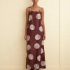 Women BODE Lattice Sphere Column Gown