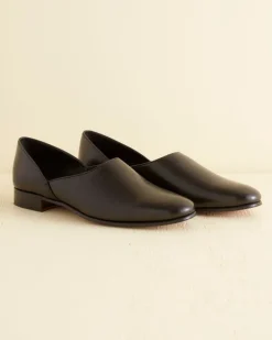 Men BODE Leather House Shoe - Black