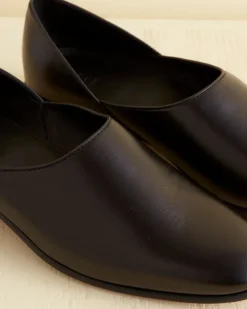 Men BODE Leather House Shoe - Black