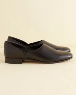 Men BODE Leather House Shoe - Black