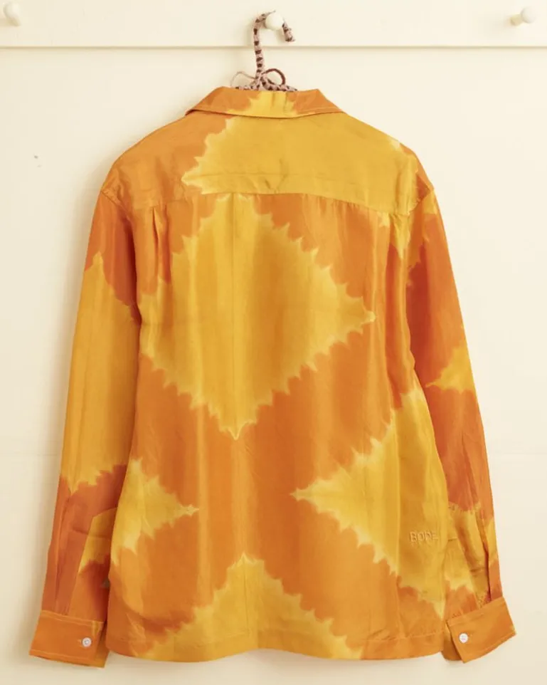 Men BODE Lehariya Dye Long Sleeve Shirt