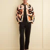 Men BODE Letter Block Quilt Jacket