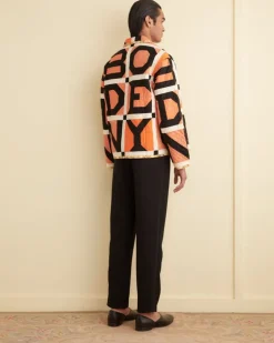 Men BODE Letter Block Quilt Jacket