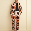 Men BODE Letter Block Quilt Trousers