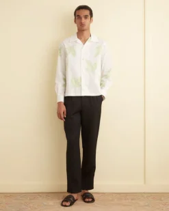 Men BODE Lily Of The Valley Long Sleeve Shirt
