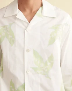 Men BODE Lily Of The Valley Long Sleeve Shirt
