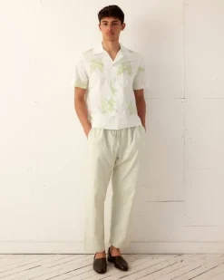 Men BODE Lily Of The Valley Short Sleeve Shirt