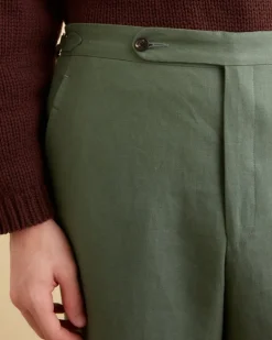 Men BODE Linen Suiting Trousers