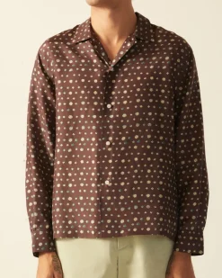 Men BODE Lobelia Long Sleeve Shirt