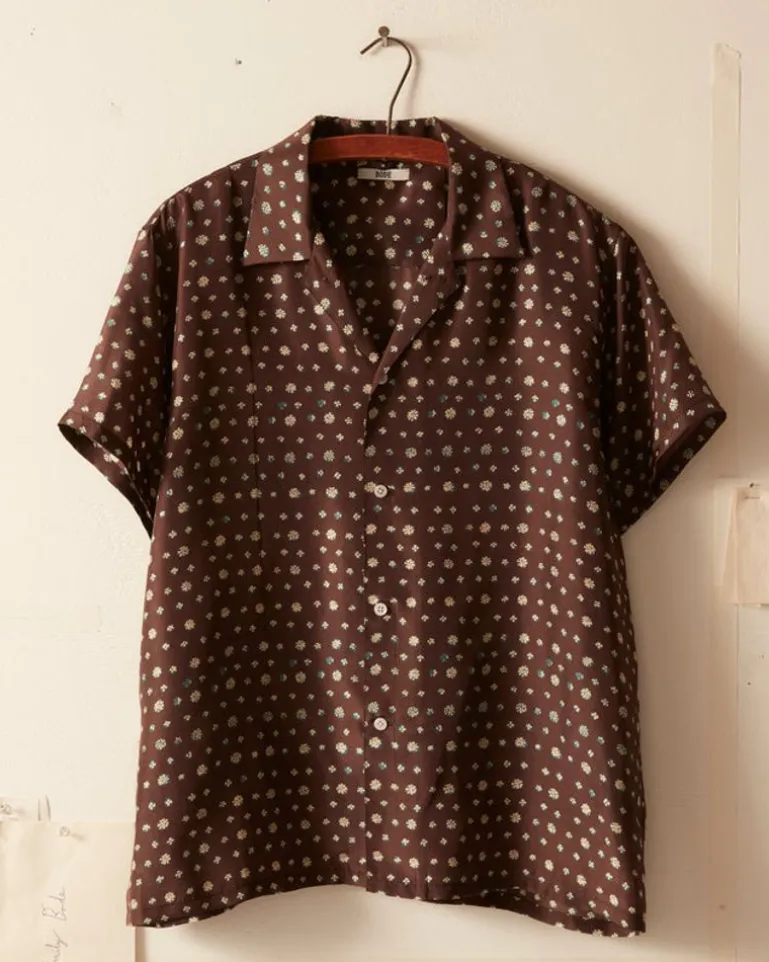 Men BODE Lobelia Short Sleeve Shirt