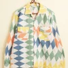 Men BODE Lonestar Patchwork Long Sleeve Shirt