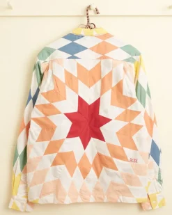 Men BODE Lonestar Patchwork Long Sleeve Shirt