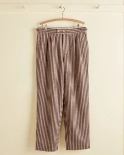 Men BODE Maple Bark Stripe Trousers