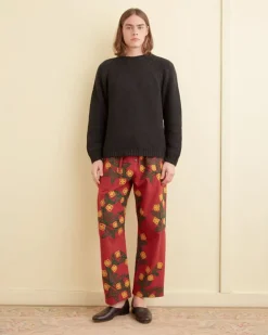 Men BODE Marigold Wreath Pajama Pants