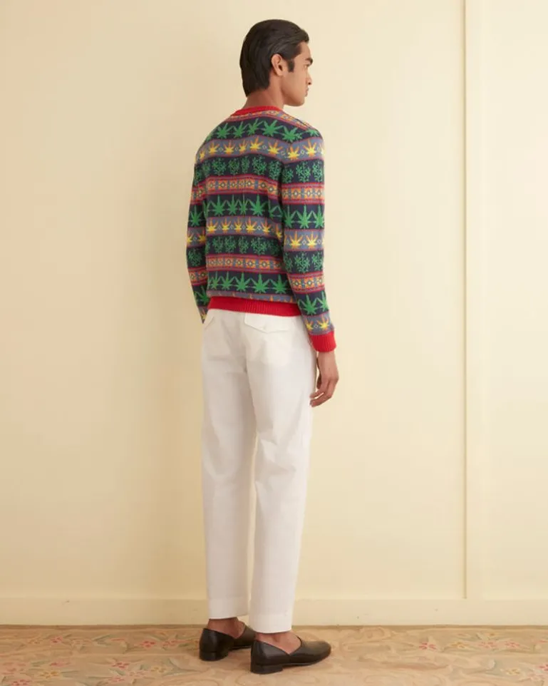 Men BODE Marin Jacquard Sweater